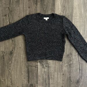 Black Sparkly Colorful Metallic Sweater. Treasure & Bond - Kids Size XL 14-16